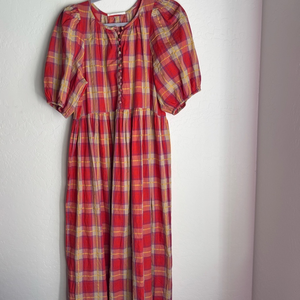 THE GREAT. Ravine Dress NWT (XL) Vintage Inspired Cotton Midi western festival - Picture 4 of 7